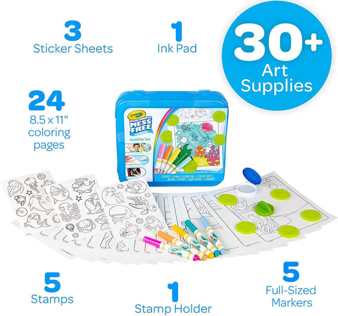 Crayola Color Wonder Mess Free Coloring Activity Set (30+ Pcs), Essential Easter Basket Stuffers for Kids, Travel Art Kit, Gift for Toddlers, Ages 3+ (Pack of 4)