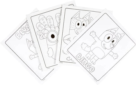 Crayola Bluey Color Wonder Coloring Set, 18 Mess Free Toddler Coloring Pages & 5 Markers, Bluey Activity Set for Kids, Gift for Toddlers, Ages 3+