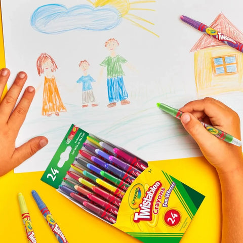 Crayola Twistables Crayons for Kids (24ct) Cute School Supplies for Toddlers, Preschool, Kindergarten, Elementary, Gifts for Boys & Girls, Ages 3, 4, 5